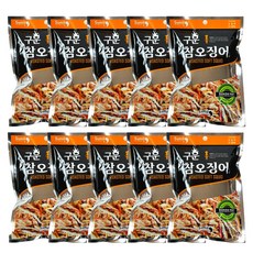 선일 구운 참오징어 22g 맥반석 바베큐오징어 마른 맥주 안주, 10개