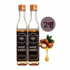 TG52690101 아르간 오일골드180mlX2병 식물성 압착 oil 모로코산100% 아르곤 식용아르간오일 먹는 아르간유 토코페롤 인지질 식물성오일 모로코오일 효능 추천, 단일상품