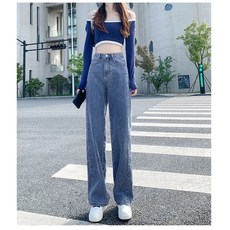 [Myshe]여성 청바지 와이드 데님 통바지 QQ0120FHY0120nzk8