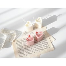 하트캔들 인디핑크 선물박스포장, 55g, 1개, 무향