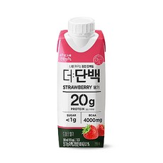 빙그레 더단백 드링크 딸기 250ml/ 단백질 음료, 250ml, 1개