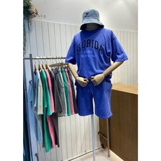 피그먼트반팔반바지세트