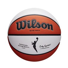  윌슨 WNBA 공식 게임볼 실내 가죽 사이즈: 6 브라운/화이트 