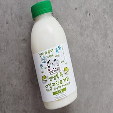 [평창보배목장] 생생톡톡 과일요거트 사과 500ml, 1개