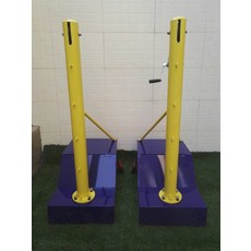 해외 다용도 4합 1배구 기둥 이동식 배드민턴 네트 공기배구 기둥 상승 가능-31826, 옵션04