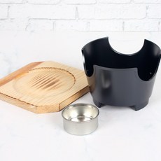 [키친베네] 이로리 미니화로+연료통+받침 3종세트 국내생산, 1개, 15cm