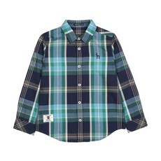 [헤지스키즈] 20FW CLASSIC 체크 셔츠 HQF12XS05M_BU