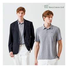 [헨리코튼골프] [헨리코튼 골프] 남성 시어서커 자켓 + 티셔츠 세트 3colors (H