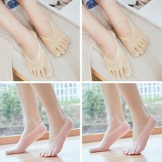 발가락양말 무좀양말 방송 버클 얼음 실크 다섯 손가락 양말 여성 스타킹 발다한증 등산양말