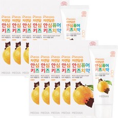 [메디안] 플레시아 자연담은 안심퓨어 키즈치약 감귤향 85g /유치영구치관리/어린이치약