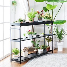  햇살맑은집 철제 플러스 3단 화분정리대, 상세페이지 참조 