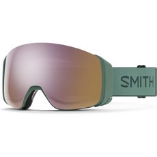 스미스 4D MAG 아시아핏 스노우 스포츠 고글, Alpine Green, ChromaPop Everyday Rose Gold M