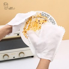 청소 10P 먼지닦이 청소포 글러브 장갑, 단일옵션, 1개