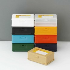 펜코 penco 스토리지 컨테이너 약 소품 문구 칸막이 다용도 양면 수납함, 1개, 블랙