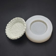 베이킹 쿠킹 케이크 실리콘 몰드 와플 크로와상 비스킷 DIY 향 캔들 수지 장식 도구, 1개