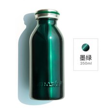 RUNON 런온 수영 텀블러 모슈쉐이커텀블러 서단아물통 손안에마트 커플 350ml 450ml, 그린  350ml