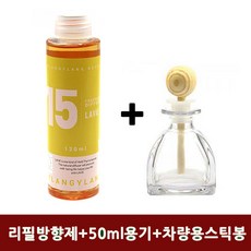 라비에 허브타임 리필 방향제120ml+차량용용기 일랑일랑 디퓨저, 1개