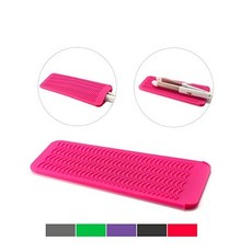 ZAXOP Resistant Silicone Mat Pouch for Flat Iron Curling Iron Hot Hair Tools（Hot Pink）, 본문참고, Color = Hot Pink