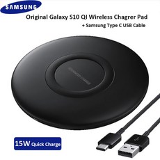 삼성 EP-P1100 무선 충전기 갤럭시 S20 S10 S9 S8 Plus S7 Note 10 + Iphone X 11 Pro Max 용 데스크탑 패, 02 Charger and Cable_01 CN