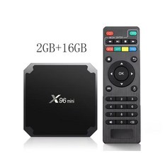 2024 x96mini TV 박스 안드로이드 9 IPTV 홈 시어터 Amlogic S905W 쿼드 코어 HDR10 4K 2GB 8GB 16GB 미디어 플레이어 H.265 스트리밍, 2) 미국 플러그 - 2GB16GB, 없음