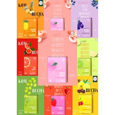 [복숭아 콤부차 + 추가박스 = 2박스 세트] 당제로 비타민C 유산균 프로바이오틱스 탄산 콤부차, 복숭아+복숭아, 1개, 5g