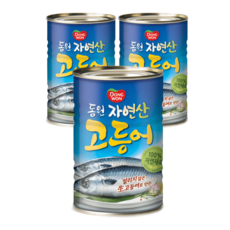 동원 자연산 고등어 통조림, 400g, 3개