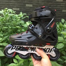 100% Original 2018 Powerslide Imperial Inline Skates 전문 슬라럼 인라인 스케이트 롤러 무료 스케이트, 01 Black_03 37