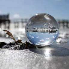 매직 크리스탈 볼 마술용품 풍수 거리 유리구슬 마법, 1개, 단일상품/60mm