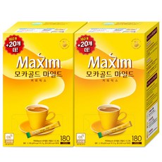 맥심 모카골드 마일드 커피 믹스, 12g, 180개입, 2개