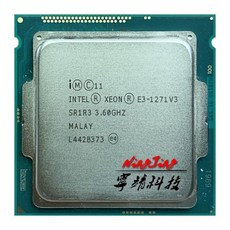 인텔 제온 E3-1271 v3 쿼드 코어 8 스레드 CPU 프로세서 L2 = 1M LGA 1150 3.6 GHz, 한개옵션0