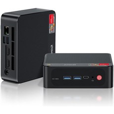 Beelink 컴퓨터 PC 미니 AMD Ryzen 7 5800H8C 16T 4.4Ghz 16GB DDR4 RAM 500GB NVMe SSD SER5 Pro 데스크톱 지원 4K6, R7-5800H 16G+500G, 1개