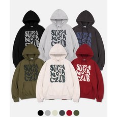 NP STUDIO 슈퍼 노바 클럽 로고 오버핏 후드 티셔츠 6COLOR