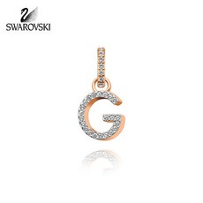 [Swarovski][스와로브스키 SWAROVSKI] 5437614 REMIX COLLECTION 알파벳 G 로즈골드 플래팅 참