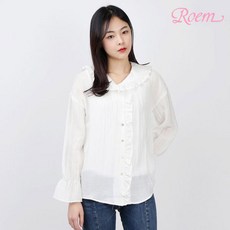 [로엠] Y 프릴 장식 블라우스 - RMBL812RS3_39