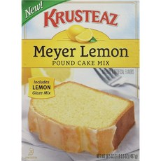 Krusteaz Meyer Lemon Pound Cake Mix 크러스티즈 레몬 케이크 믹스 16.5oz(467g) 2팩, .개, .g, 467g, 2개