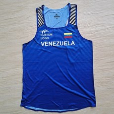 마라톤 러닝 싱글렛 에스토니아 콜롬비아 에콰도르 국가 대표팀 남자 이음새가없는 빠른, 베네수엘라, s