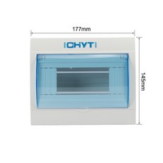 철재분전함 배전함 CHYT 투명 방수 보호 창 배전 2 3 4 5 9 12 웨이, 5-8 ways