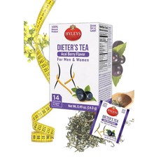 Hyleys 구아라나 오렌지 향이 나는 인삼 녹차 허브 에너지 티 티백 25개 248803, Dieter's Tea with Acai Berry, 14 Tea Bags (Pack of 1), 25개입, 1개