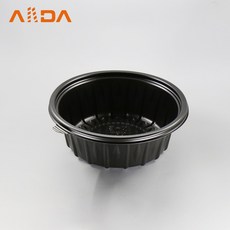 면용기 소 195파이 블랙 50개 / 뚜껑불포함, 1개