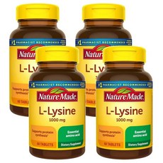 네이처메이드 L라이신 1000mg, 4개, 60정