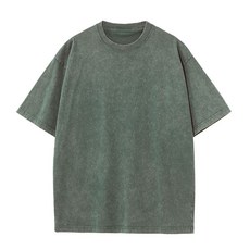 JIBAIHUO 반팔 면티 루즈핏 오버핏 워싱티