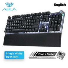 AULA F87 F99 타란튤라 독거미 키보드 F2088 기계식 게임용 안티 고스팅 104 브라운 스위치 블루 유선 혼합 백라이트 게임 노트북 PC 용, 없음, 없음, 13) 108 White backlight Hebre