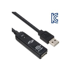 엠지컴/NETmate CBL-203B-15M USB2.0 리피터 15m (LED/전원 아답터 포함), 옵션없음, 옵션없음