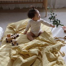먼지없는 고밀도 무형광 마레 유아 차렵이불 세트, [마레]유아이불베개세트, 밀키핑크