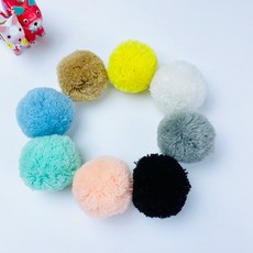 빅사이즈 5cm 컬러 털실 폼폼 방울폼폼(8컬러), 8컬러전부