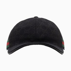 [구찌] (당일) 23SS GG 슈프림 캔버스 블랙 볼캡 모자 200035 KQWBG 1