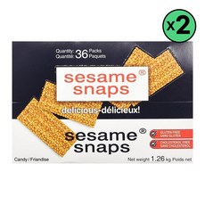 Sesame Snaps 참깨 스냅 35그램 36팩 미국 x 2개, 35g