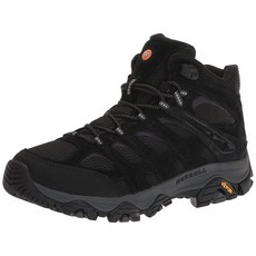 Merrell 남성용 모압 3 미드 등산화 블랙 검정 나잇 10 머렐, 8, Granite, [미국직배송] Black Night