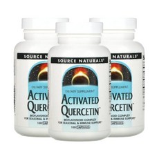 소스내추럴스 퀘르세틴 퀘세틴 100캡슐 3개 케르세틴 브로멜라인 Quercetin, 100정