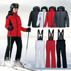 푸조 남성 여성 스키복 스노우 보드복 자켓+멜빵 팬츠 세트, 829-2 화이트_85, 906-1 블랙_85